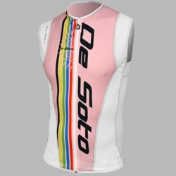 Men Riviera Tri Jersey Full Front Zip Pink